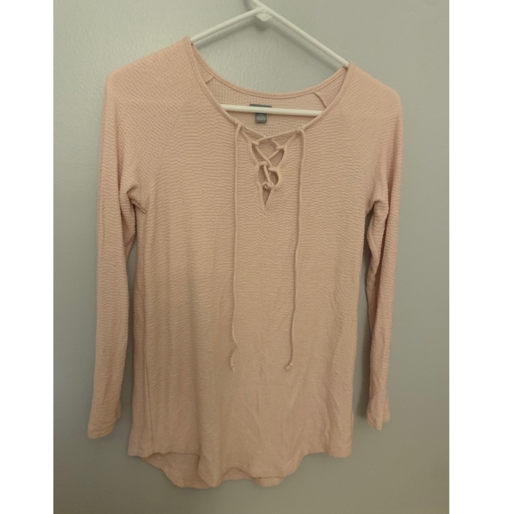 Long sleeve tie up top super cute!!